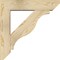Ekena Millwork Funston Slat Rough Sawn Bracket w/ Offset Brace, Douglas Fir, 6"W x 24"D x 24"H BKT0604X24X24FST06RDF - alternate 2